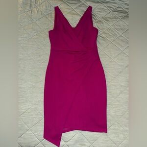 Guess Fuchsia Sleeveless Midi Dress